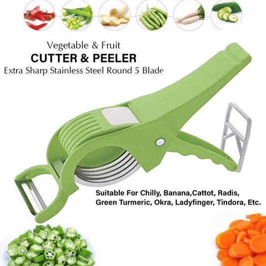 (Last Day 40% OFF + Free Delivery) 5 Blades Vegetable & Fruit Cutter