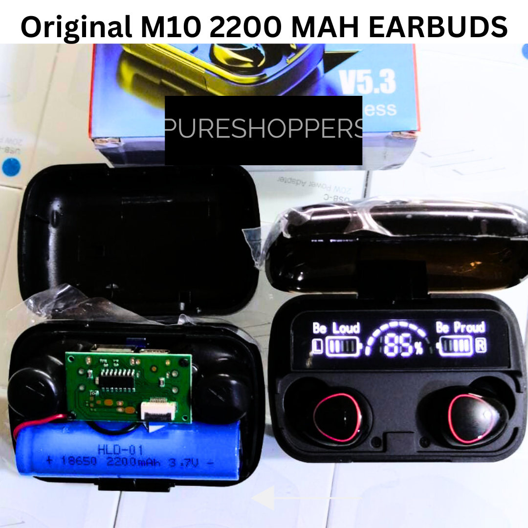 (Last Day 50% OFF) M10 Earbuds With 3500 MAH PowerBank